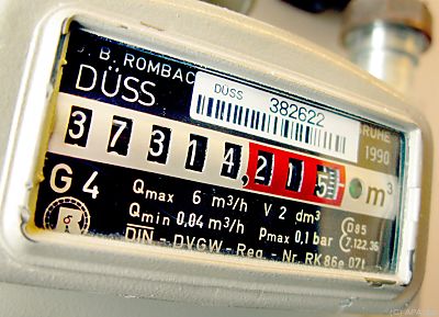 Ein Gaszähler
 - Düsseldorf, APA/dpa