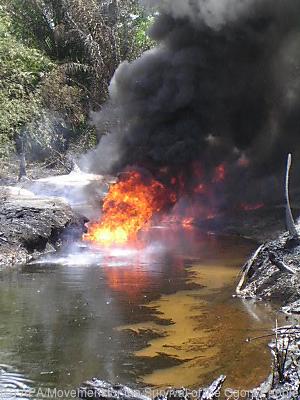 Shell muss für Umweltschäden zahlen
 - , APA/Movement for the Survival of the Ogoni People