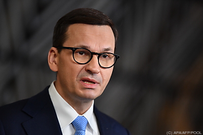 Polens Ministerpräsident Mateusz Morawiecki – Brussels, APA/AFP/POOL Polens Ministerpräsident Mateusz Morawiecki - Brussels, APA/AFP/POOL