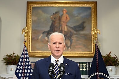 Der US-Präsident verkündet Importverbot für russisches Öl und Gas - Washington, APA/AFP