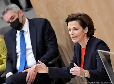 Nehammer betont Teuerungsausgleich, Rendi-Wagner unzufrieden - Wien, APA/ROLAND SCHLAGER