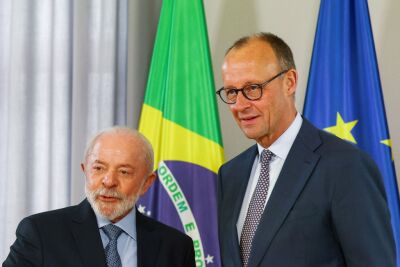 Merz mit Brasiliens Präsidenten Luiz Inácio Lula da Silva
 - Hannover, APA/dpa