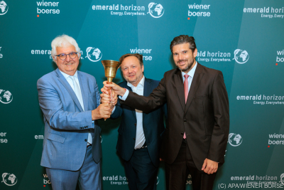 Emerald Horizon beim Börsegang im Juni
 - Wien, APA/WIENER BÖRSE