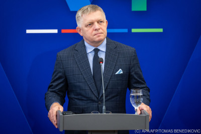 Der slowakische Premier Robert Fico
 - Bratislava, APA/AFP/TOMAS BENEDIKOVIC