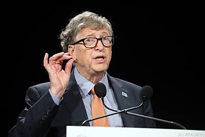 Bill Gates will Milliarden in den Klimaschutz investieren
 - Lyon, APA (AFP)