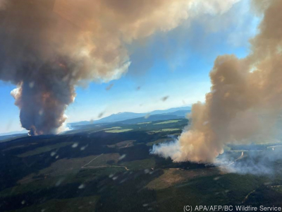 Die Hitzewelle führte in Kanada schon zu Waldbränden
 - Kamloops, APA/AFP/BC Wildfire Service
