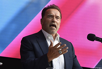 Arnold Schwarzenegger während der Digital X - Köln, APA/dpa