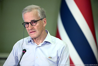 Norwegens Ministerpräsident Jonas Gahr Store - Kyiv, APA/UKRAINIAN PRESIDENTIAL PRESS SERVICE