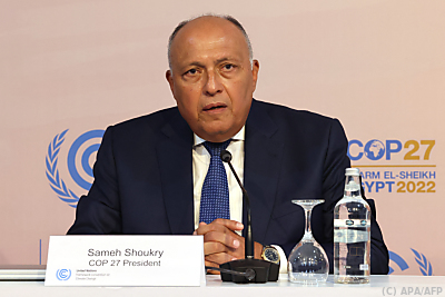 Sameh Shoukry sprach von schwierigen Verhandlungen - Sharm el Sheikh, APA/AFP