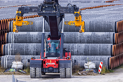 Die Pipeline ist zu 94 Prozent fertiggestellt
 - Mukran, APA (dpa)