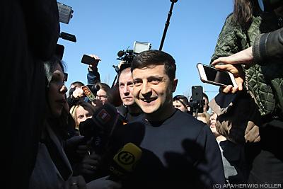 Wolodymyr Selenskyj, Präsident der Ukraine - Kiew, APA/HERWIG HÖLLER