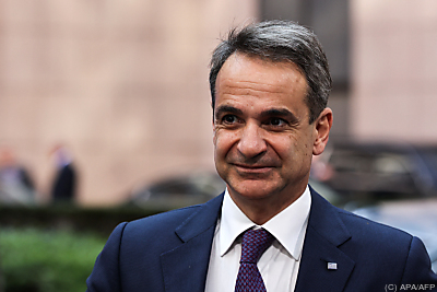 Griechenlands Premierminister Kyriakos Mitsotakis - Brussels, APA/AFP