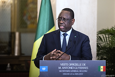 Senegals Präsident Macky Sall – DAKAR, APA/AFP Senegals Präsident Macky Sall - DAKAR, APA/AFP
