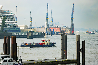 Blick auf den Hafen Hamburg - Hamburg, APA/dpa