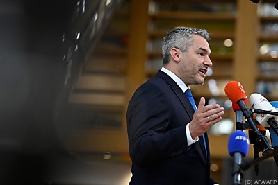 Bundeskanzler Karl Nehammer - Brussels, APA/AFP