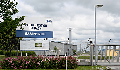 Gasspeicher weiter gut gefüllt - Haidach, APA/THEMENBILD