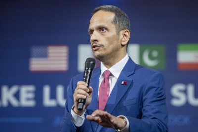 Katars Ministerpräsident Mohammed bin Abdulrahman Al Thani
– BUERGENSTOCK, APA/KEYSTONE Katars Ministerpräsident Mohammed bin Abdulrahman Al Thani
- BUERGENSTOCK, APA/KEYSTONE