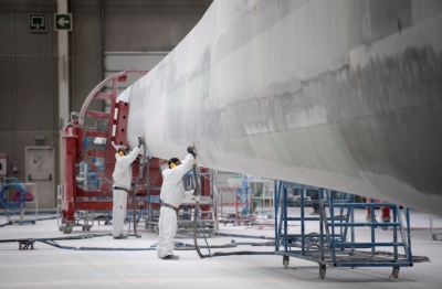 Zwei Arbeiter im Nordex-Werk in Spanien
 - Lumbier, APA/AFP