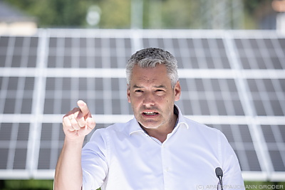 Nehammer will Strom- und Gaspreis entkoppeln - JENBACH, APA/EXPA/JOHANN GRODER