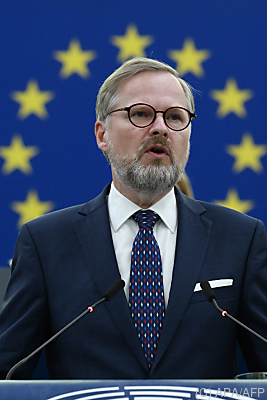 Tschechiens Ministerpräsident Petr Fiala - Strasbourg, APA/AFP