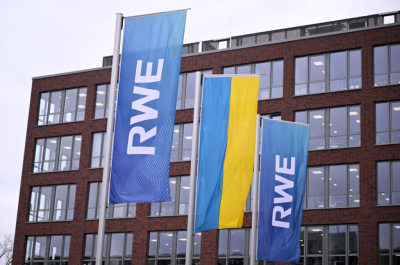 Logo des deutschen Energiekonzerns RWE
 - Essen, AFP