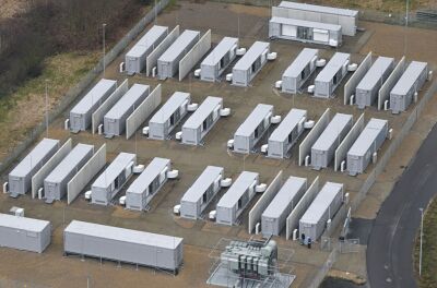 Batteriecontainer in Deutschland mit 53 Megawattstunden Kapazität
 - Spremberg, APA/dpa