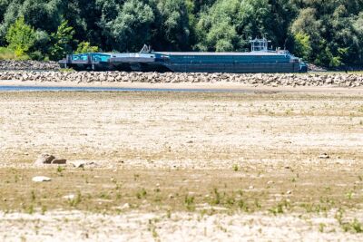 Maßnahme wegen Rekordtief bei Donau-Wasserstand
 - Mariaposching, APA/dpa